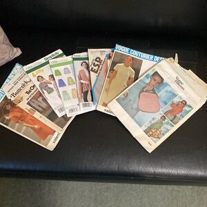 Sewing patterns, some vintage Vogue/Valentino, sizes 6-18